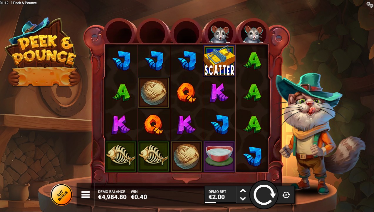 Peek & Pounce slot by Hacksaw Gaming &ndash; base game