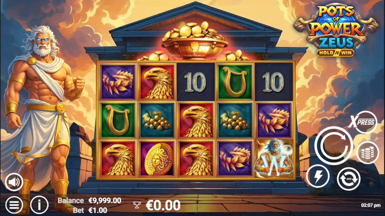 Pots of Power Zeus Hold N Win by AvatarUX – base game