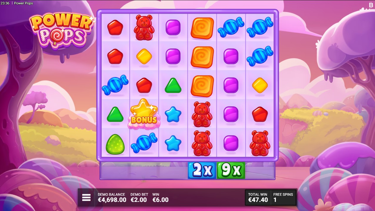 Power Pops by Backseat Gaming – free spins bonus round