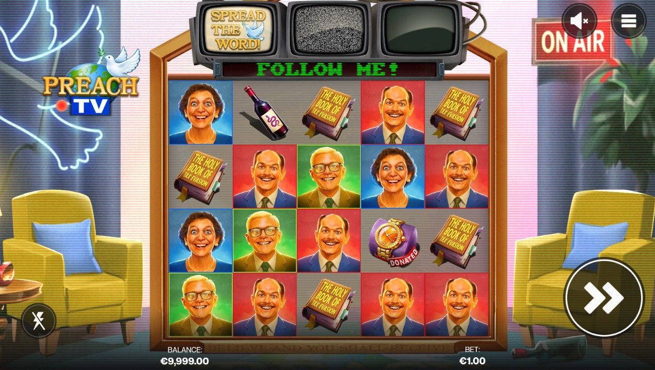 Preach TV slot review base game