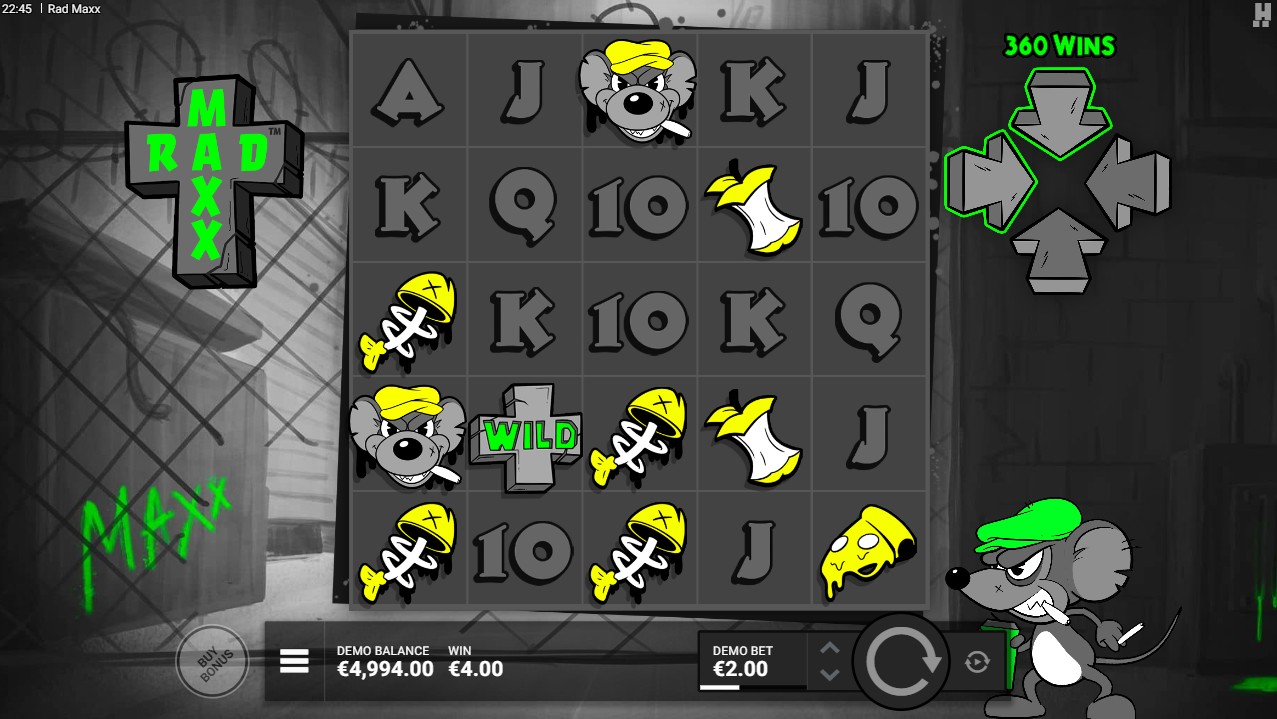 Rad Maxx by Hacksaw Gaming – 76-payline base game