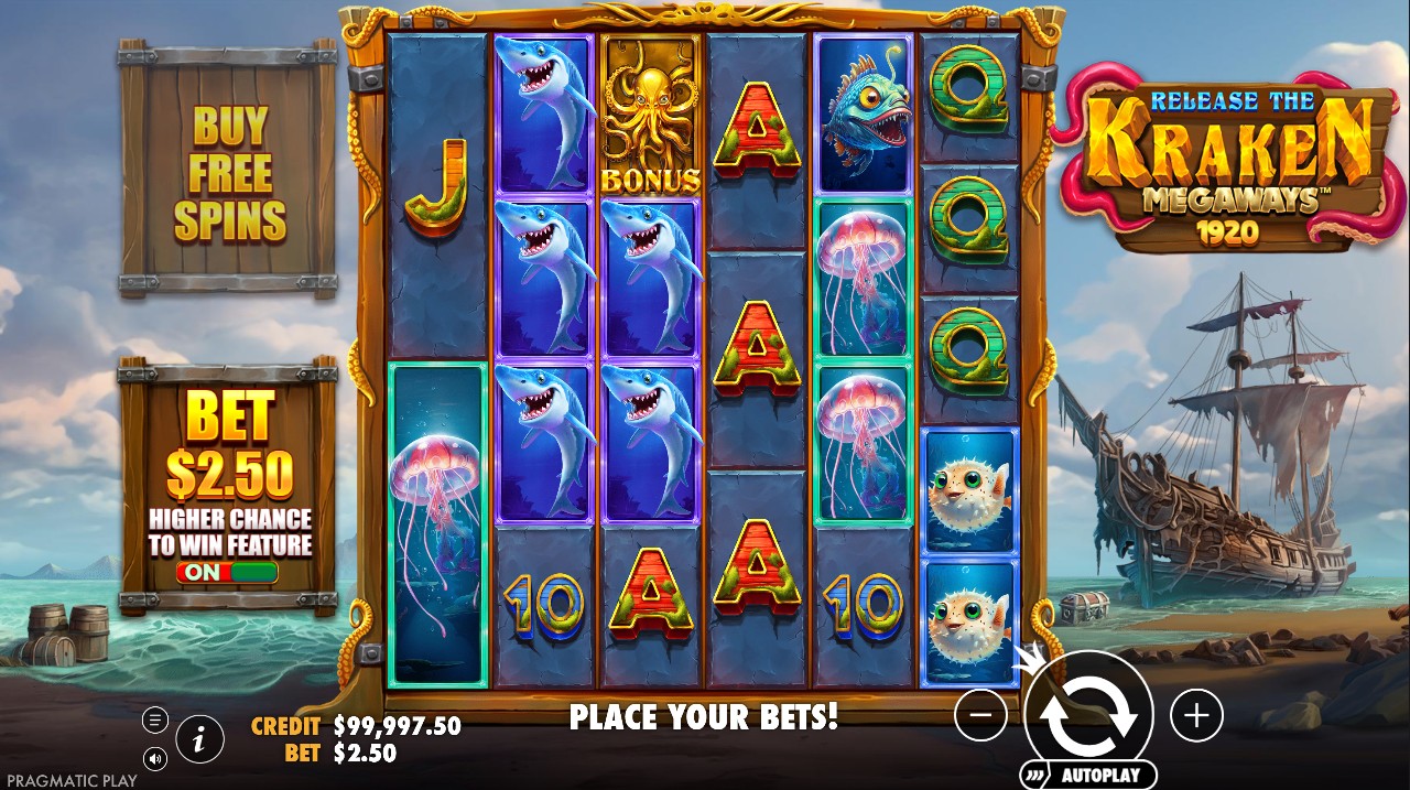 Release the Kraken Megaways by Pragmatic Play – 6-reel base game