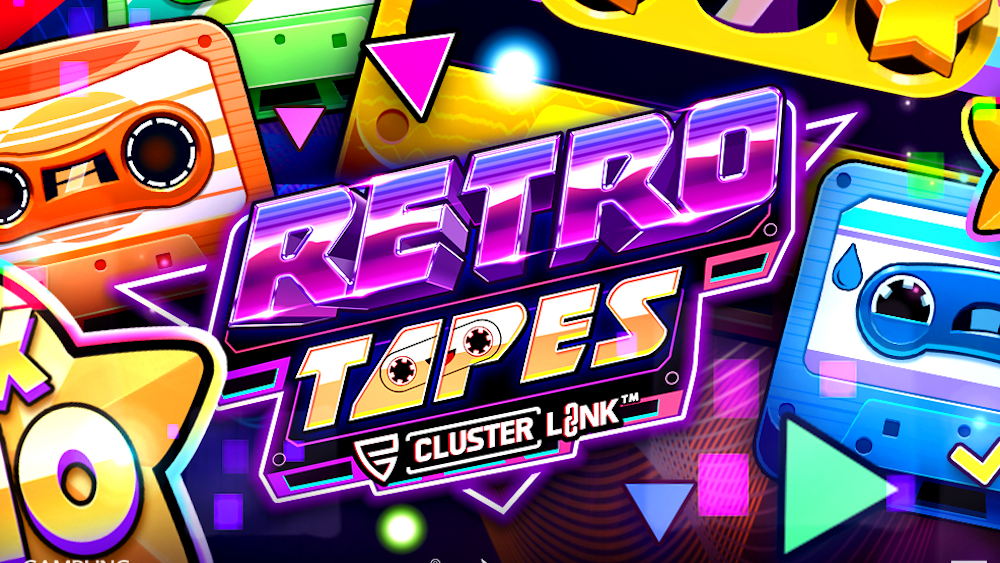 Retro Tapes Cluster Link slot by Push Gaming