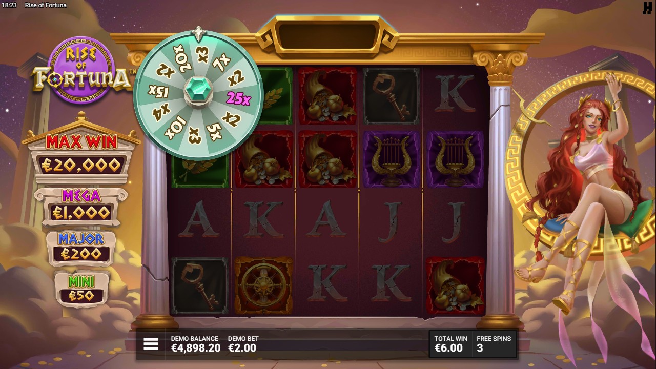 Rise of Fortuna by Hacksaw Gaming &ndash; bonus round