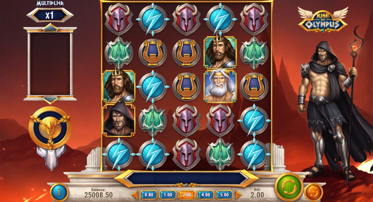 Rise of Olympus by Play'n GO – 96.45% RTP High volatility 5,000x max win bonus round