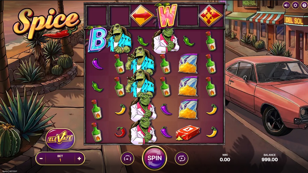 Spice by NetEnt — base game