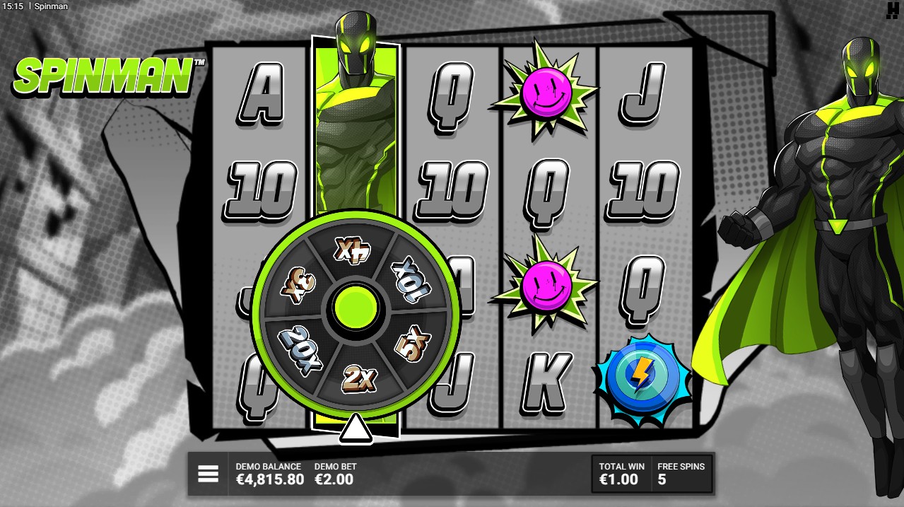 Spinman Spinfinity Bonus – Justice Reels multipliers up to 500x 10,000x win, Hacksaw Gaming 96.23% RTP