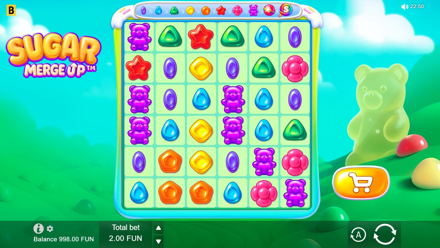 Sugar Merge Up slot review base game
