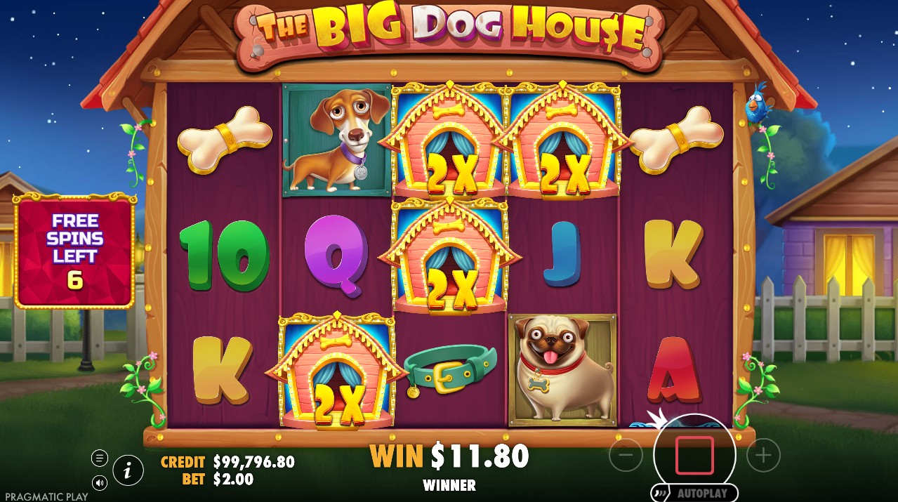 The Big Dog House by Pragmatic Play — free spins sticky wild multipliers 15,000x max win