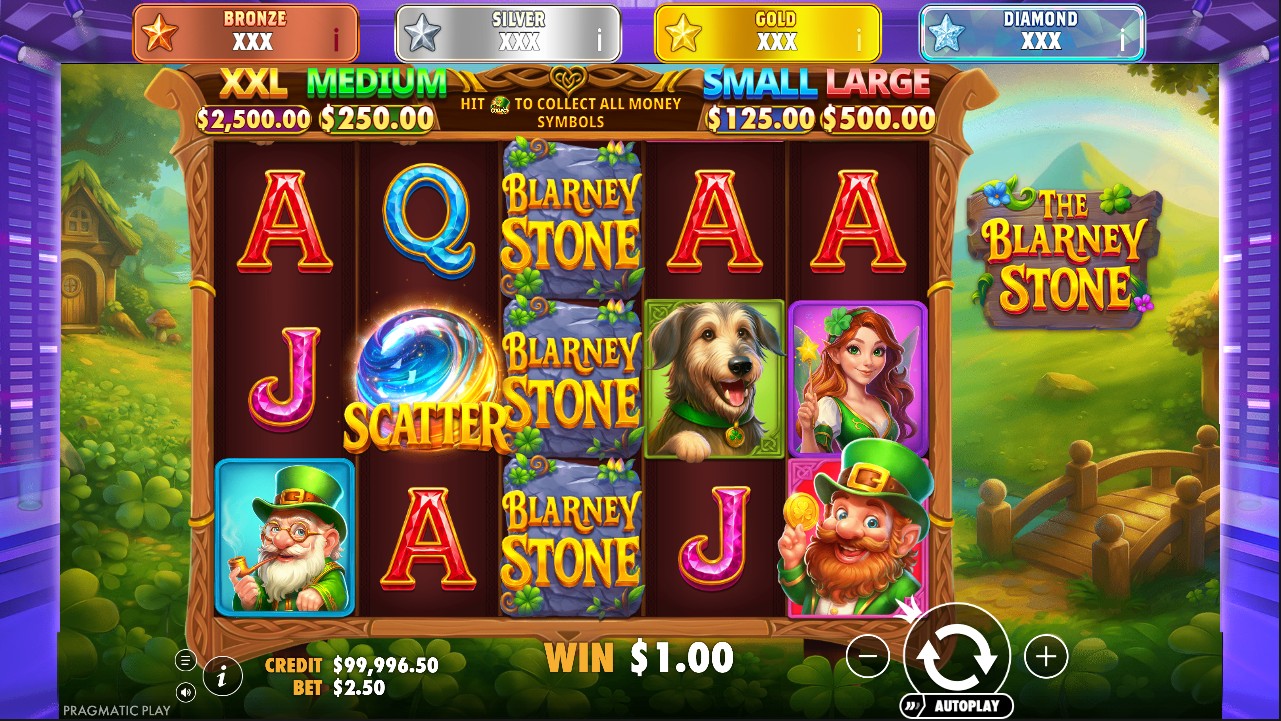 The Blarney Stone by Pragmatic Play – base game Irish theme 5 reels 25 paylines
