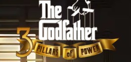 The Godfather 3 Pillars of Power by BGaming — 96.57% RTP, Med-High volatility, 5,000x max win, three bonus tracks