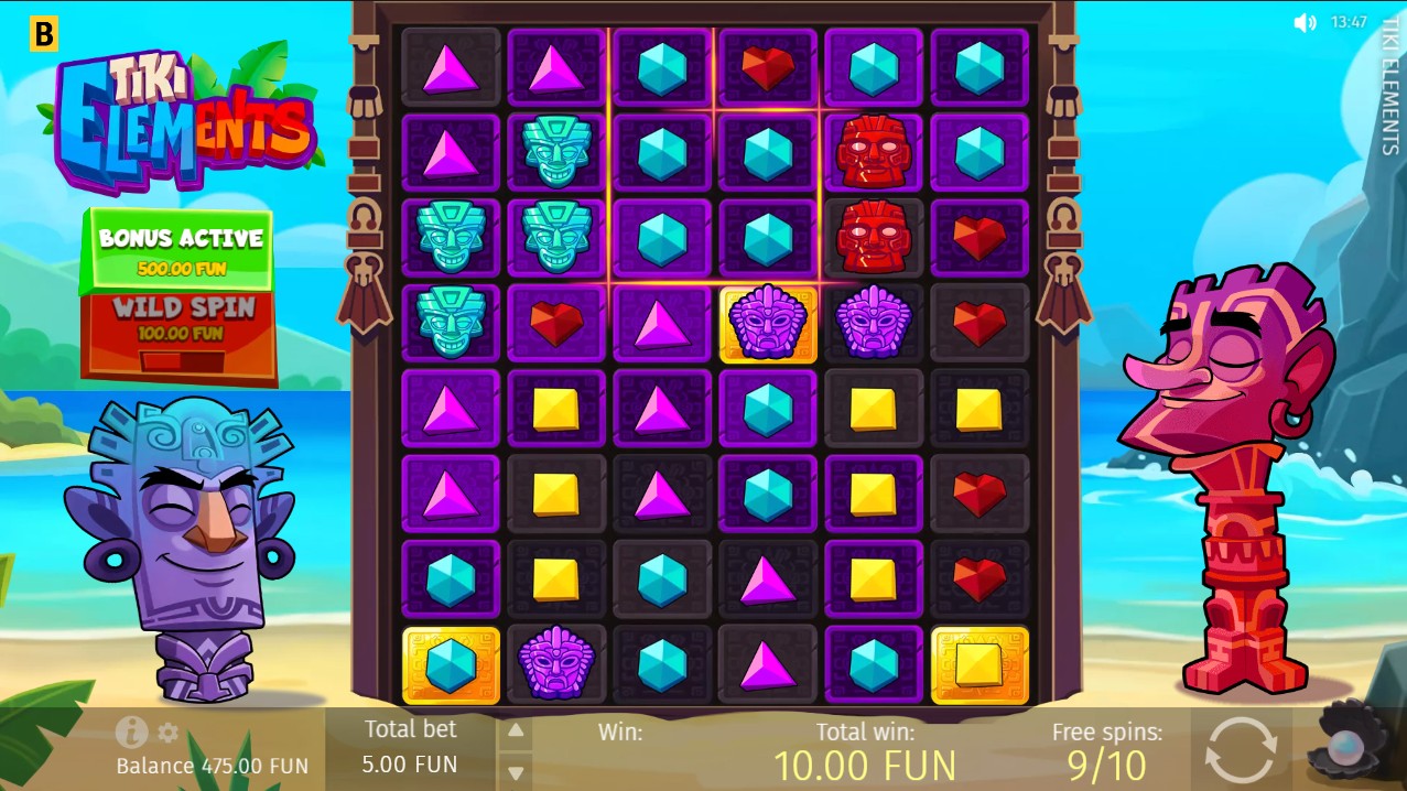 Tiki Elements free spins bonus – BGaming Cluster Pays elemental interactions tumble mechanic 10,000x max win