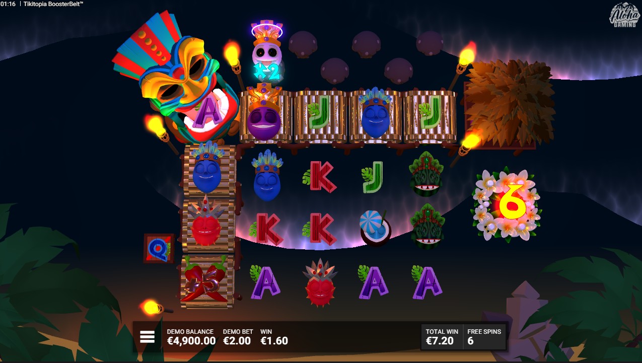 Tikitopia Booster Belt by Hacksaw Gaming &ndash; bonus round