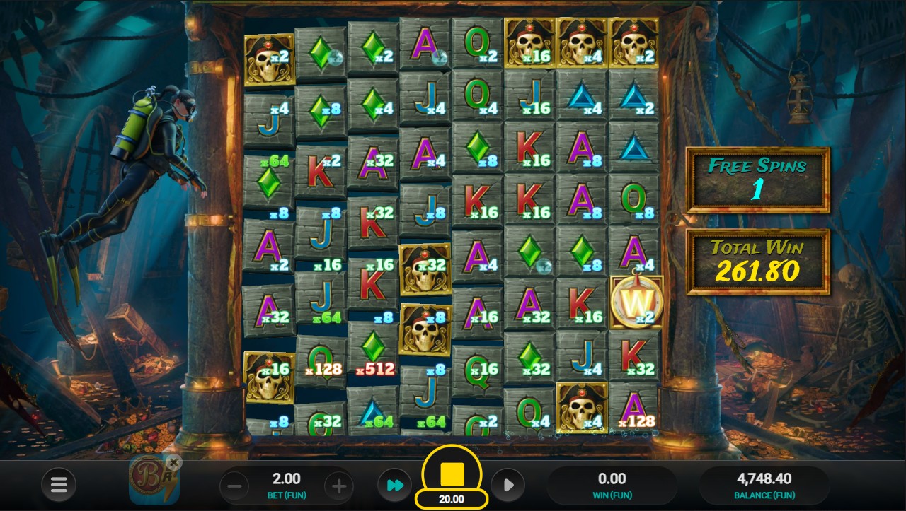 Treasure Tumble bonus – cascading tumble cluster pays 10,000x max win, Relax Gaming 96.1% RTP