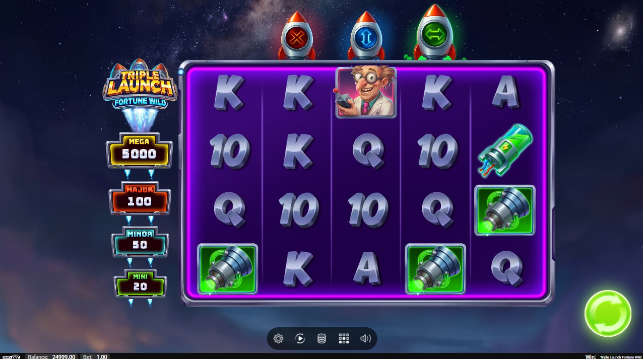 Triple Launch Fortune Wild by Play'n GO – base game