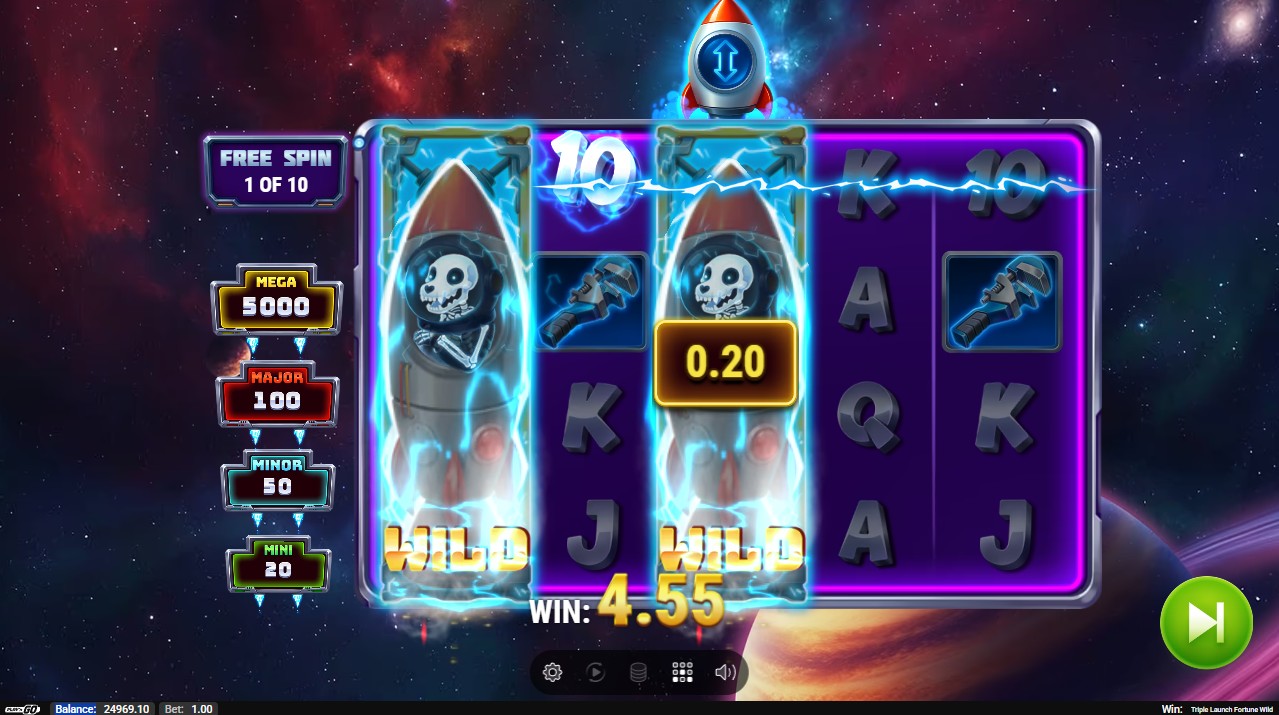 Triple Launch Fortune Wild by Play'n GO – bonus round