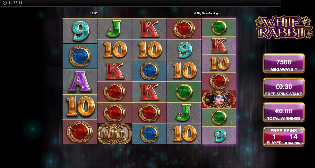 White Rabbit by Big Time Gaming – 97.39% RTP High volatility 13,366x max win bonus round