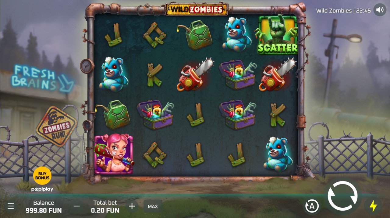 Wild Zombies by Popiplay – base game 5 reels 16 paylines