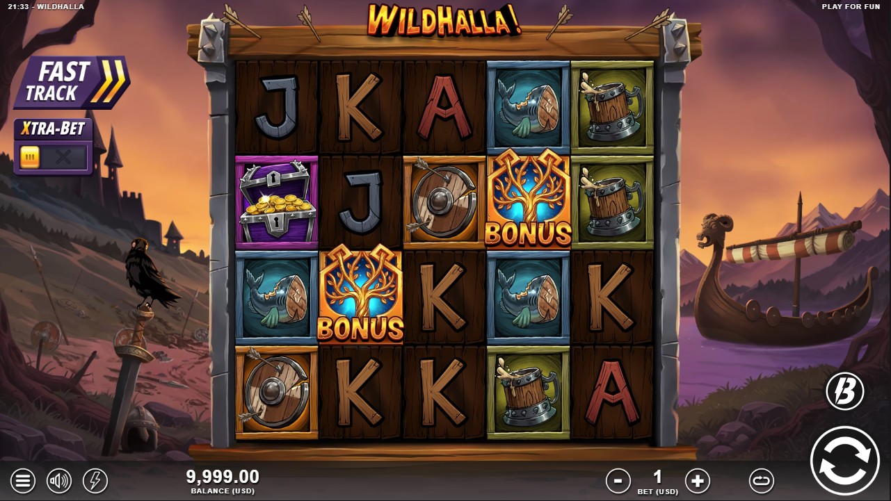 Wildhalla by Slotmill – base game, 96.05% RTP, High volatility, 40 paylines