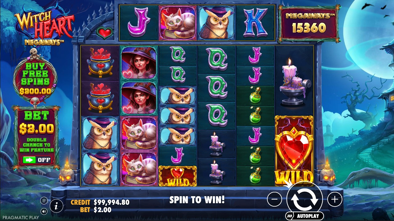 Witch Heart Megaways by Pragmatic Play – base game 200,704 ways